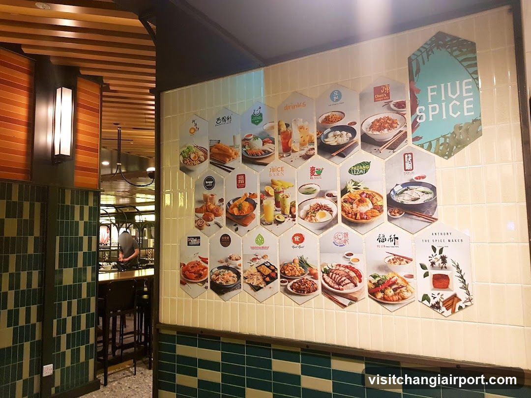 Five Spice Restaurant Interior Wall Display