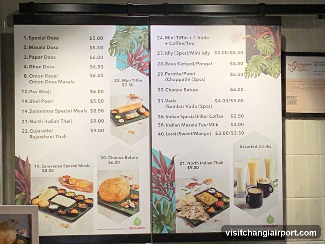 Indian Restaurant Menu Board