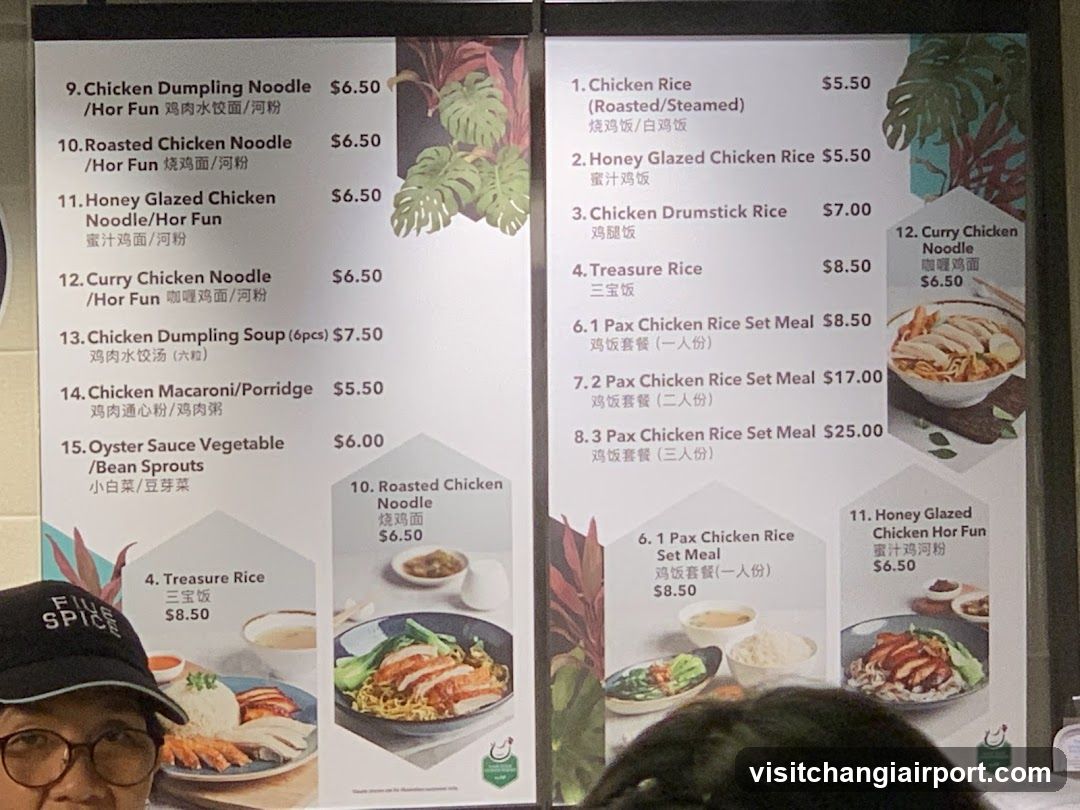 Chicken Noodle & Rice Menu Board