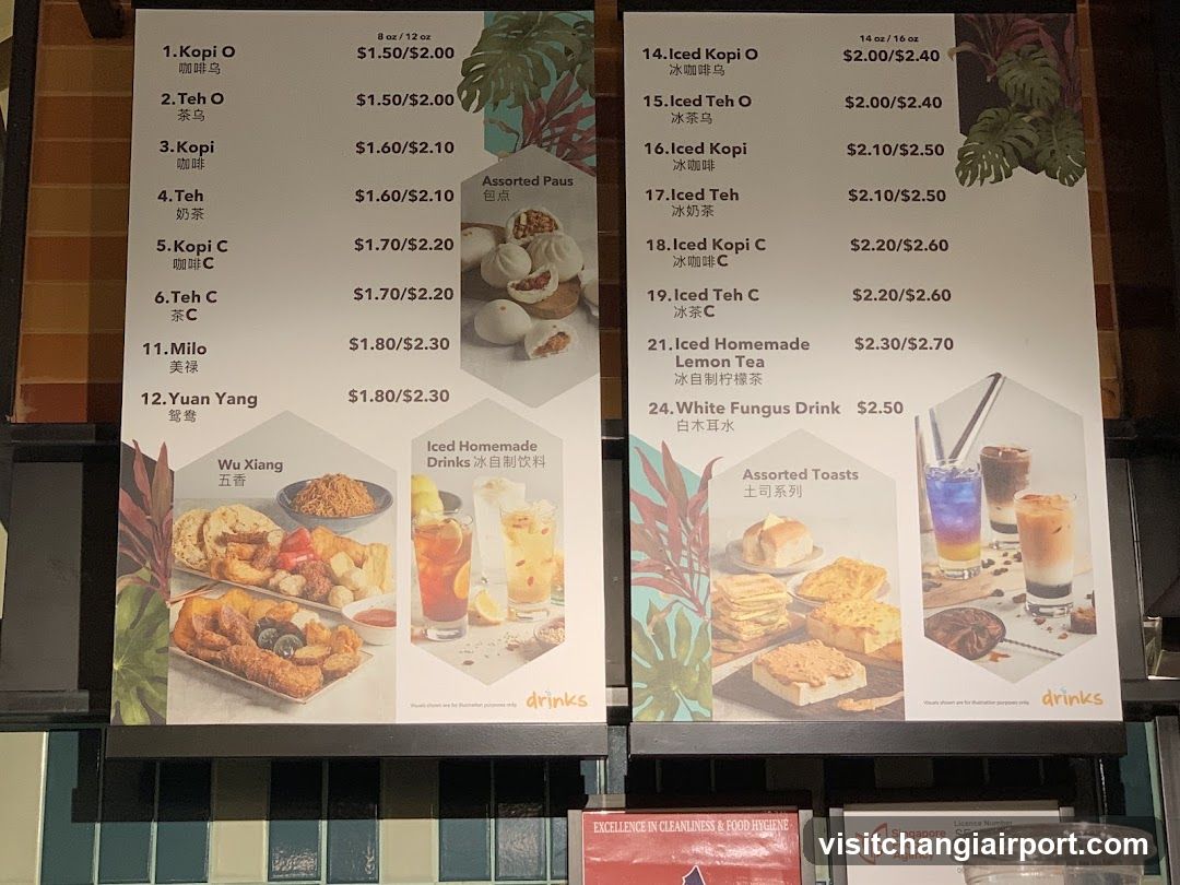 Coffee and Tea Menu Board