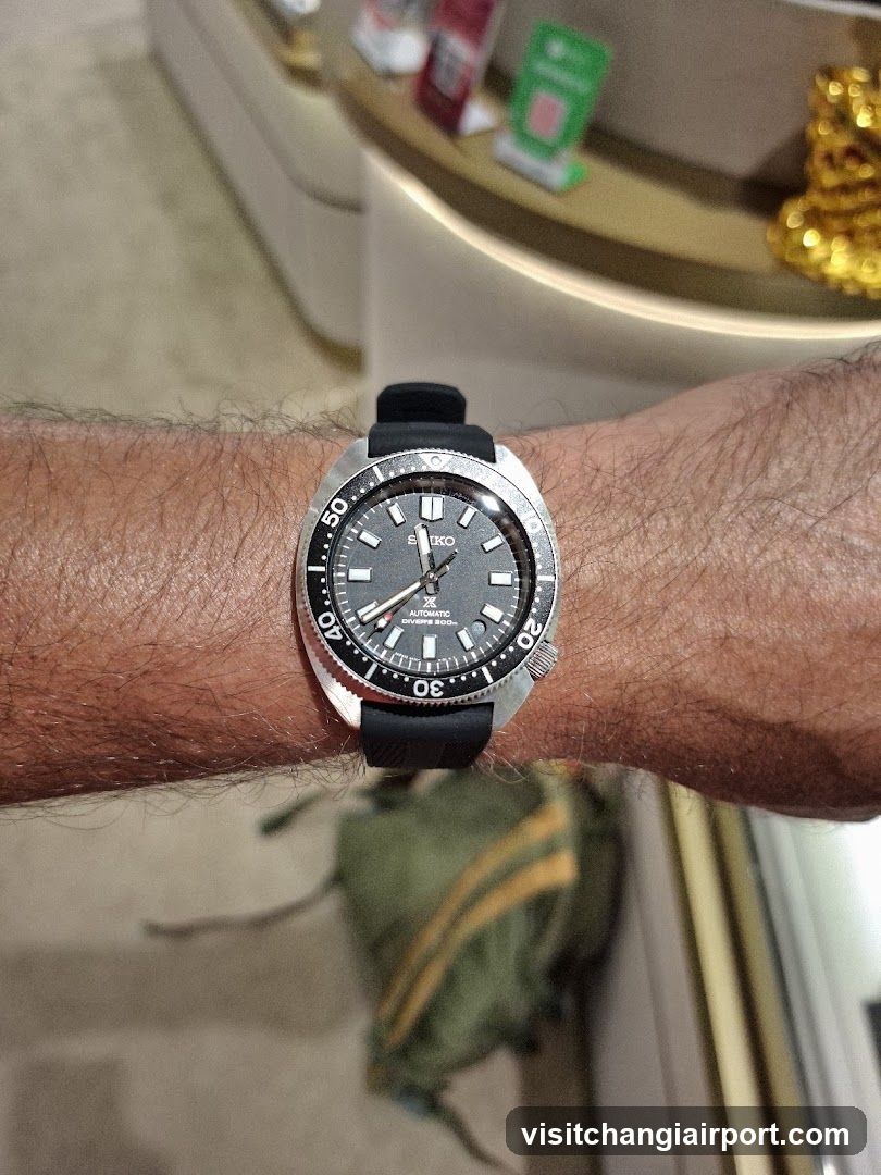 Seiko watch on wrist