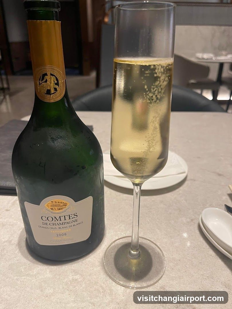 Champagne Bottle and Glass