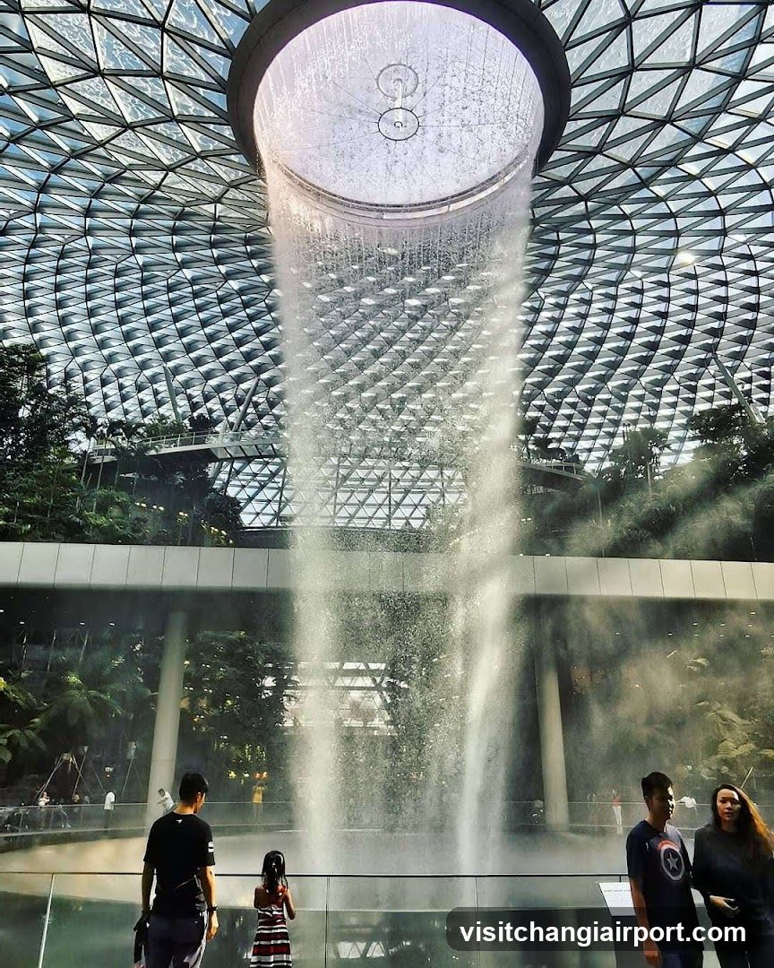 The Rain Vortex at Jewel Changi Airport