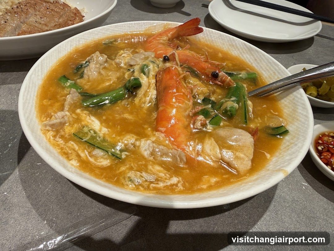 Shrimp Soup with Egg Drop