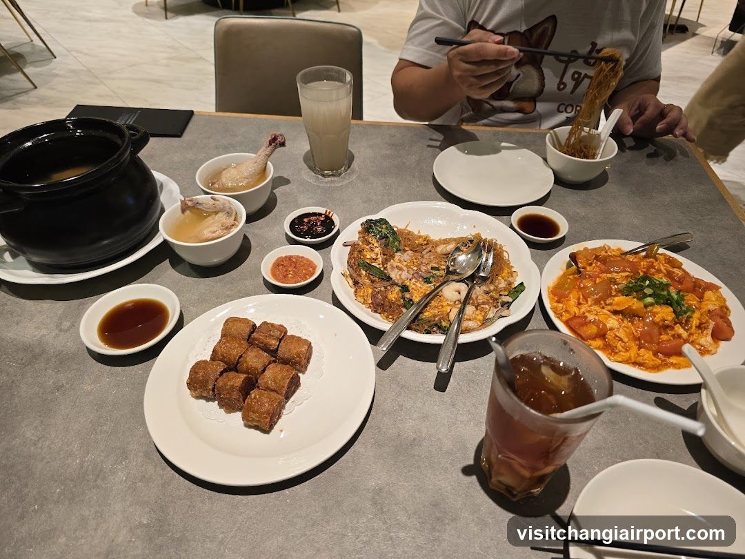 Dining Table with Chinese Cuisine