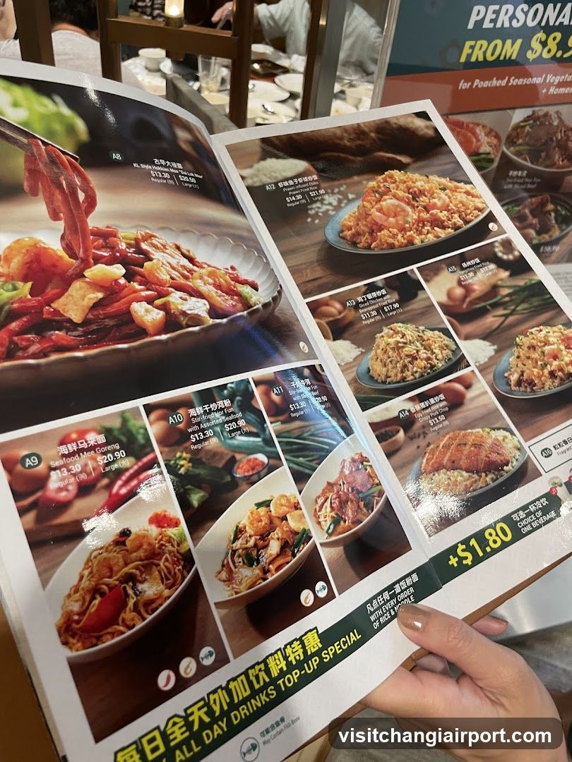 Restaurant Menu Display