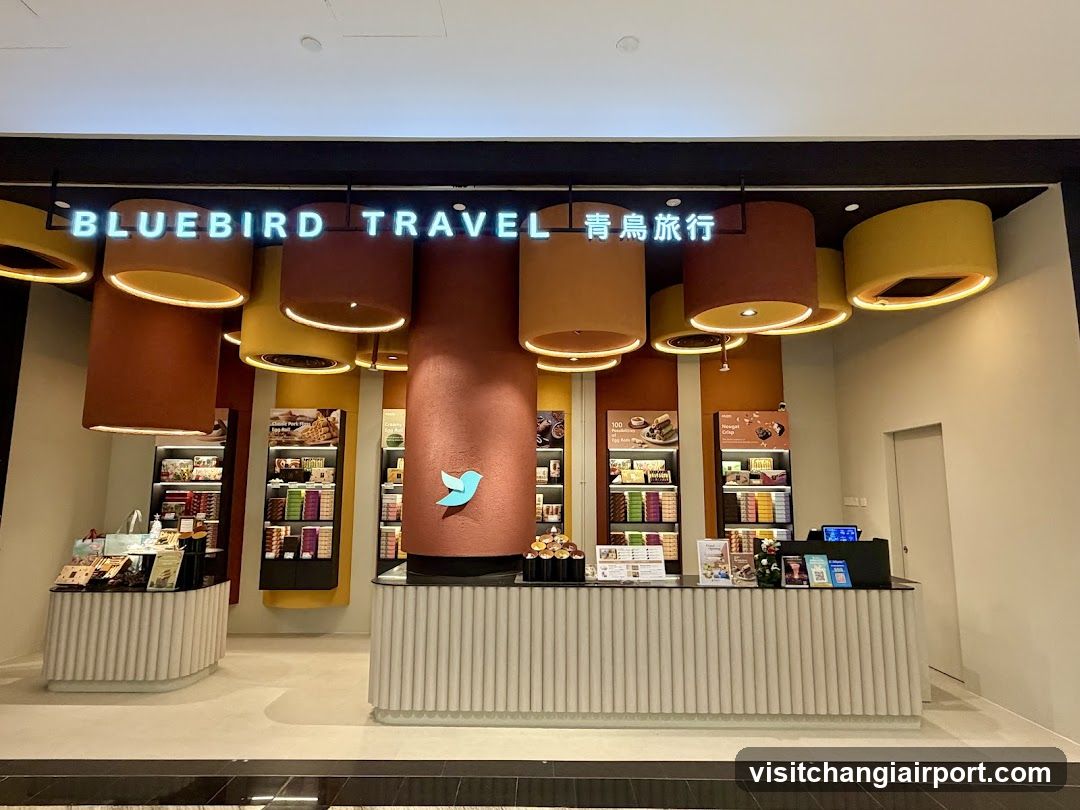 Bluebird Travel Store Interior