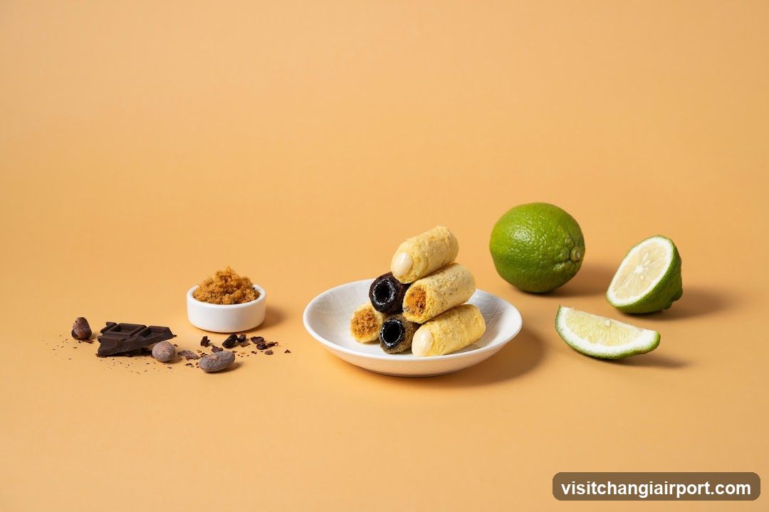 Lime and Chocolate Pastry Display
