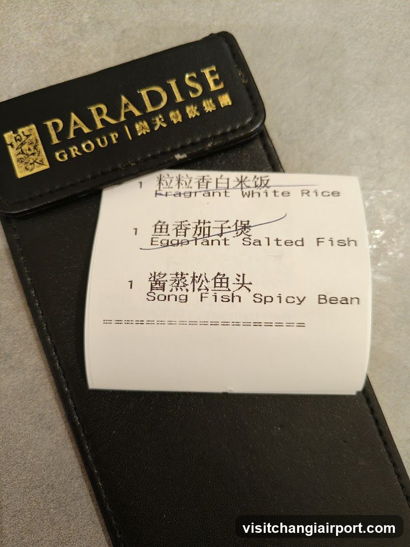 Paradise Group Menu Card