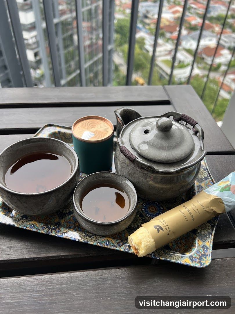 Tea Set on Balcony Table
