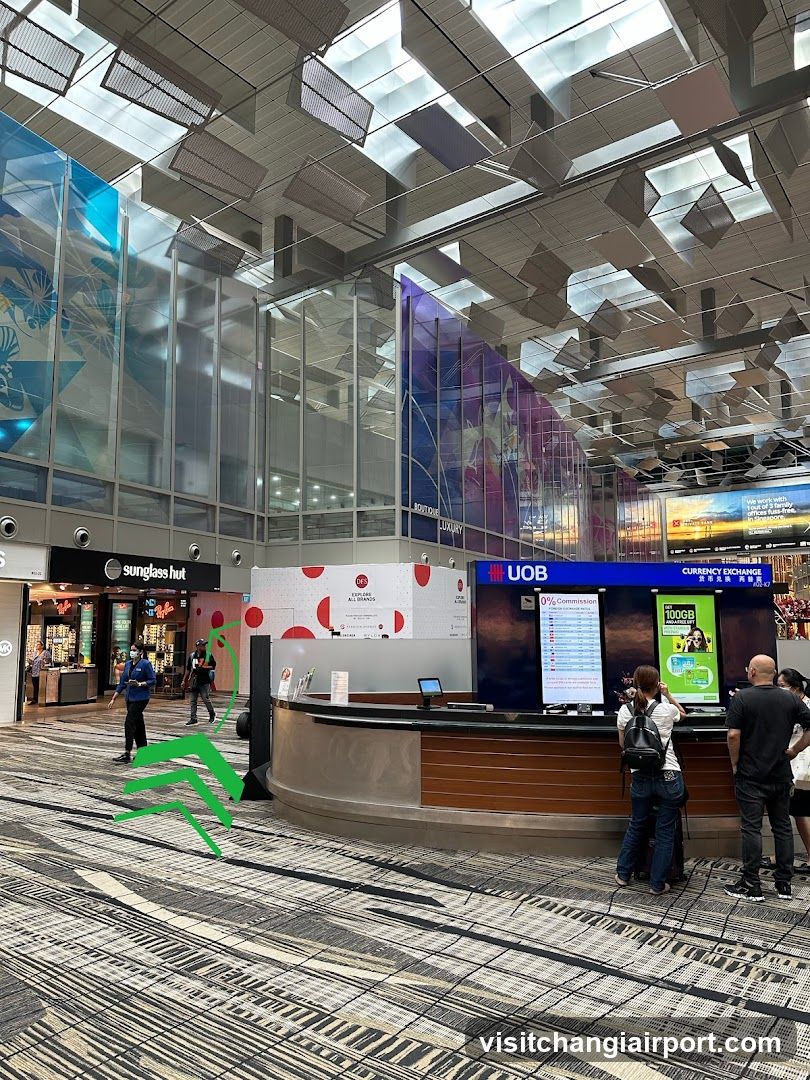 Airport Currency Exchange and Retail Area