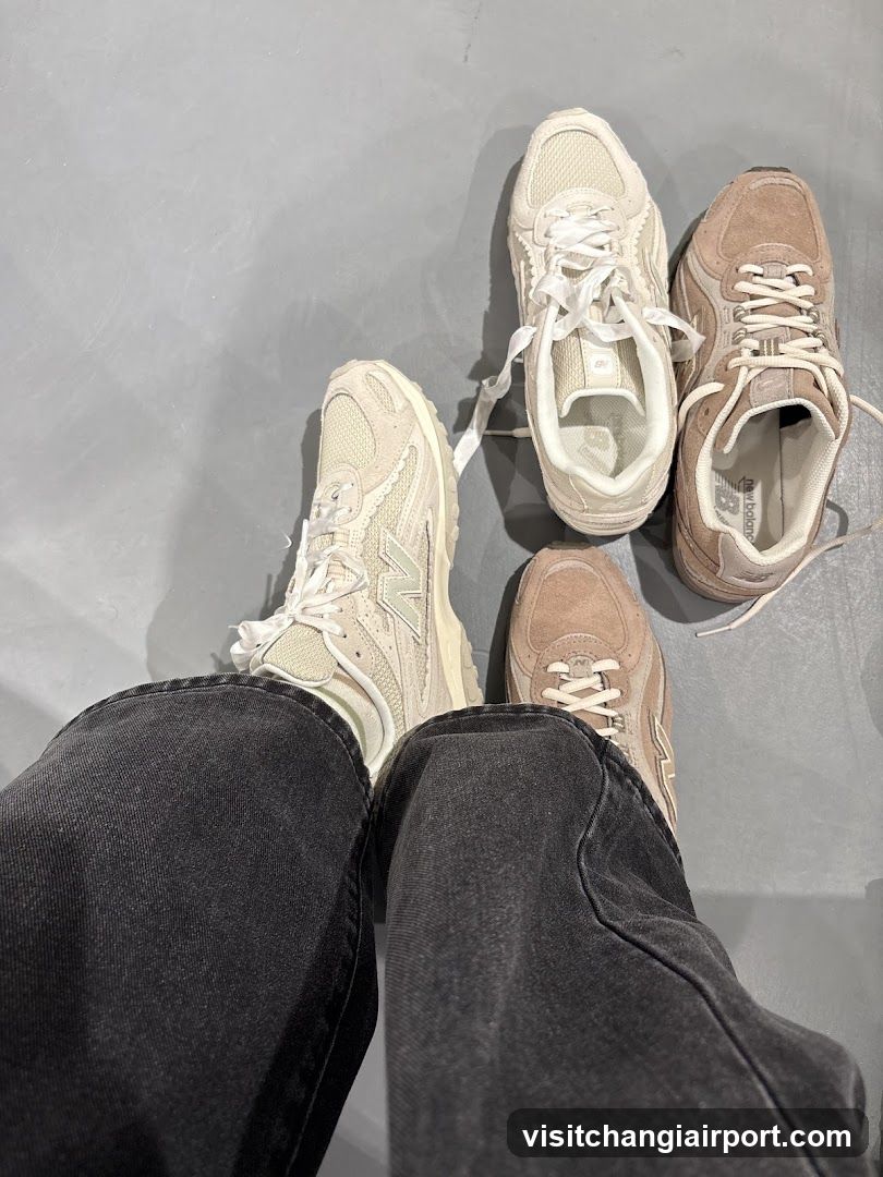 New Balance Sneakers Display