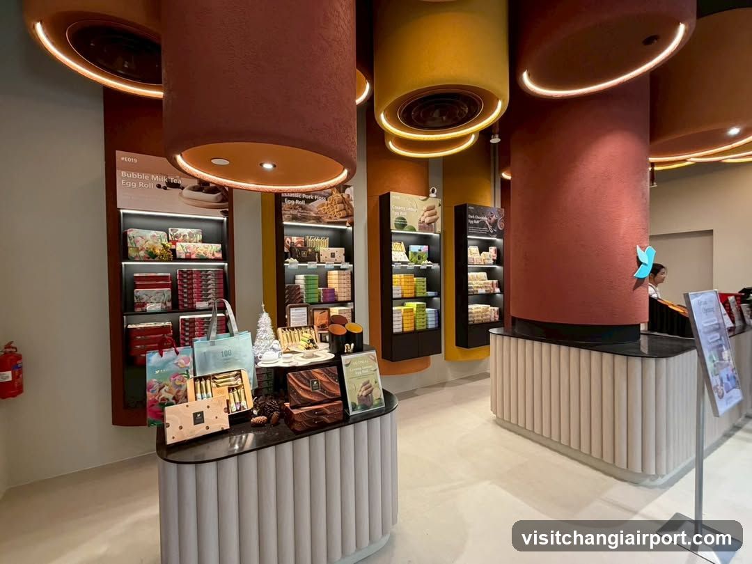 Interior of a modern confectionery shop