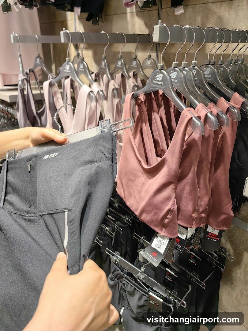 New Balance Clothing Display