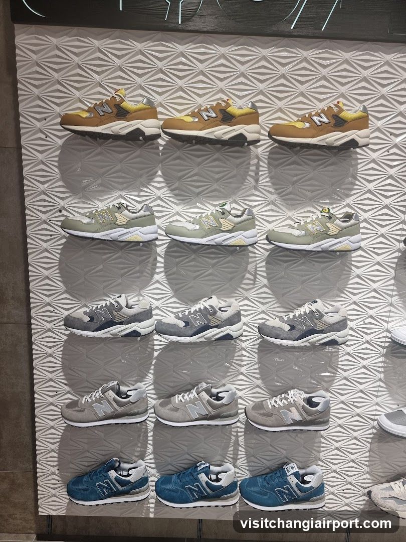 New Balance Sneaker Display Wall