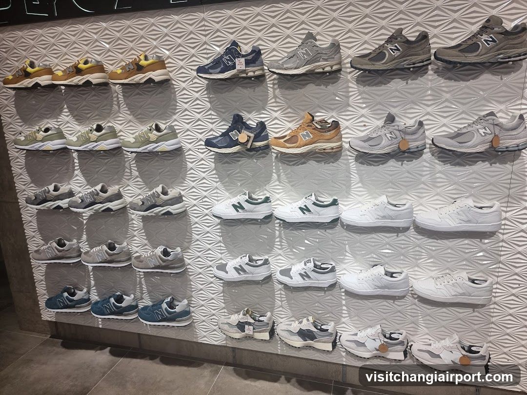 New Balance Shoe Display Wall