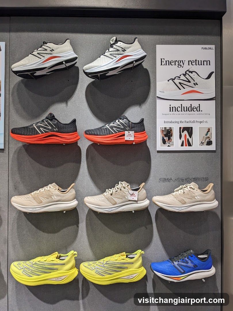 New Balance Footwear Display Wall