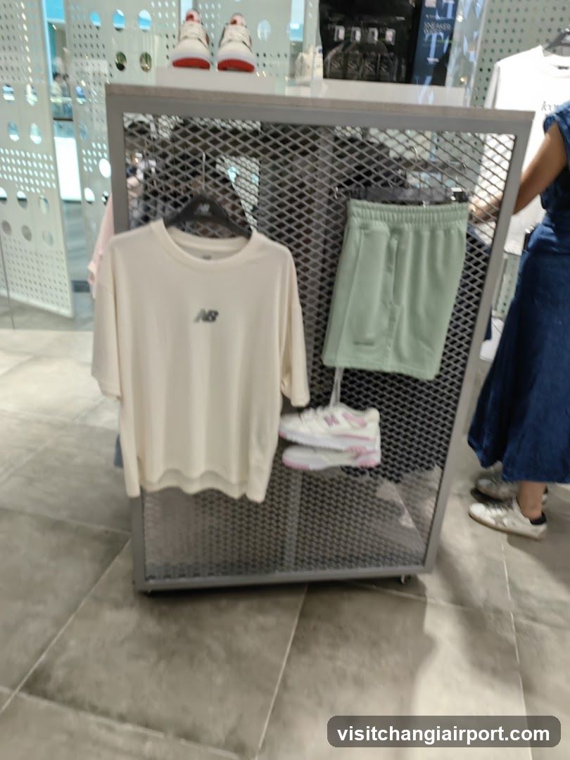 New Balance Clothing Display