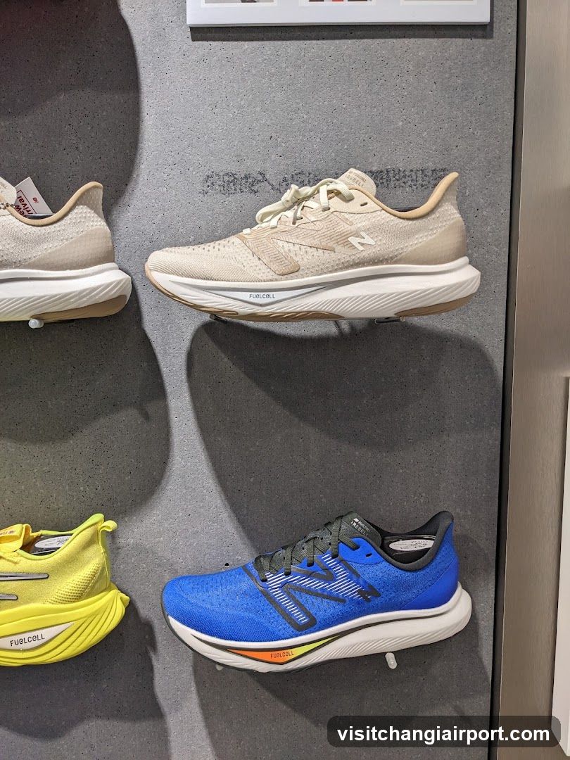 New Balance Running Shoes Display