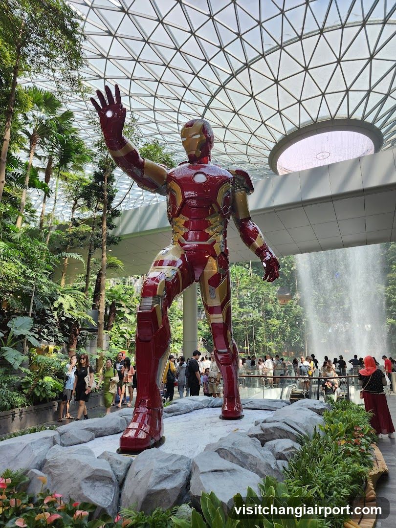 Iron Man Statue in Gardens by the Bay