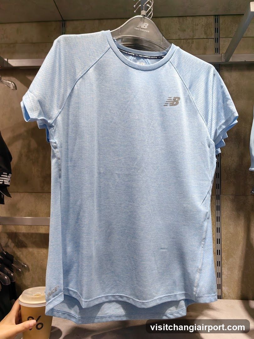New Balance Light Blue T-Shirt Display