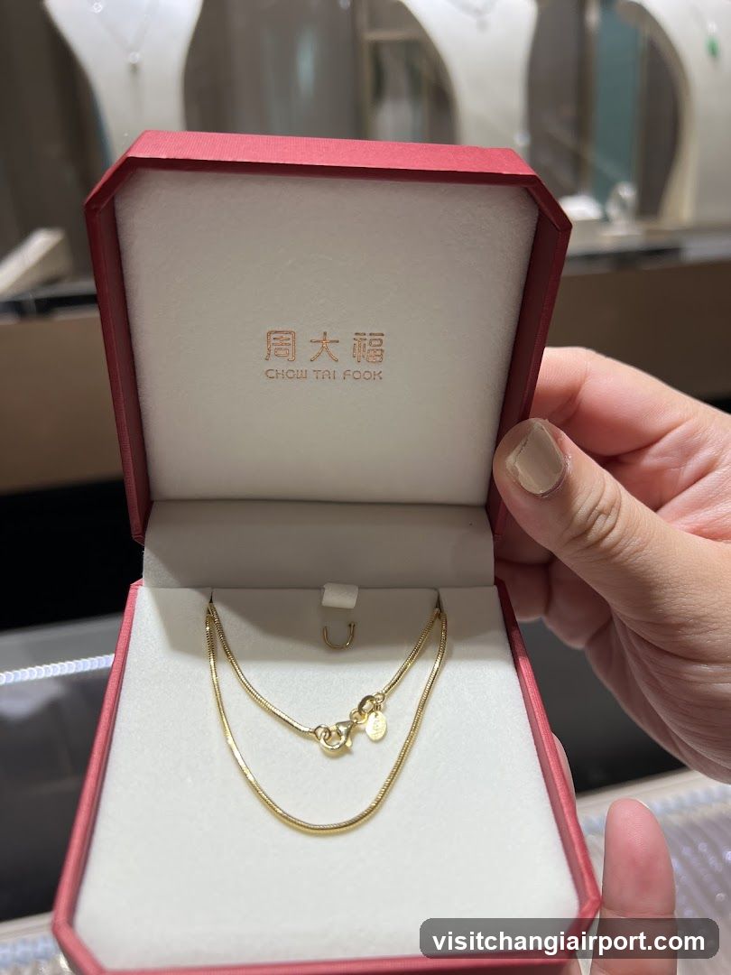 Chow Tai Fook Gold Necklace in Box