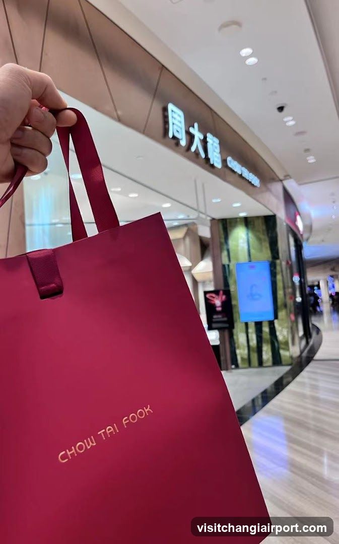 Chow Tai Fook Shopping Bag in Mall