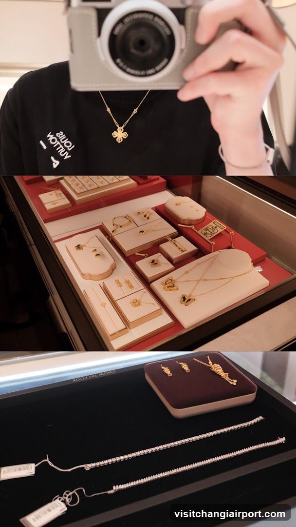 Jewelry Display and Selfie