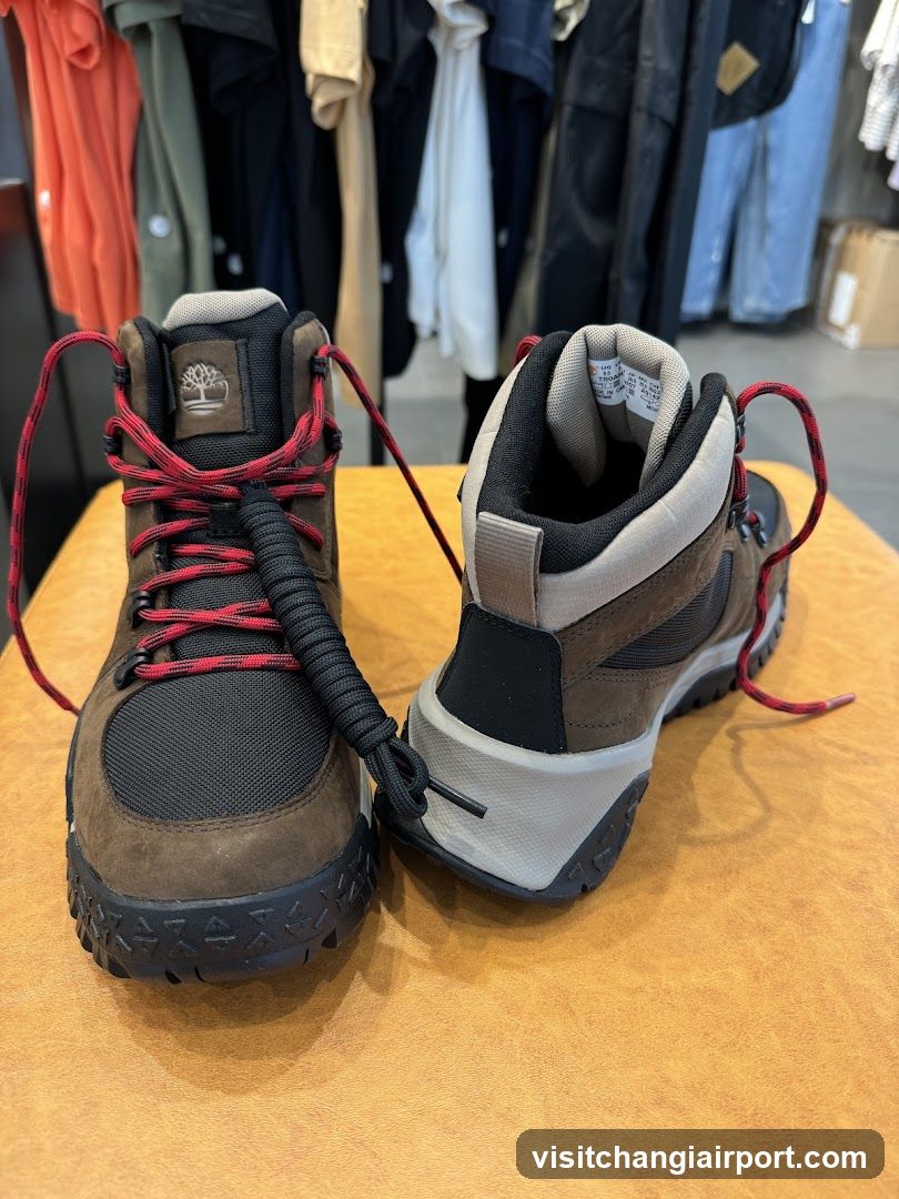 Timberland Hiking Boots Display