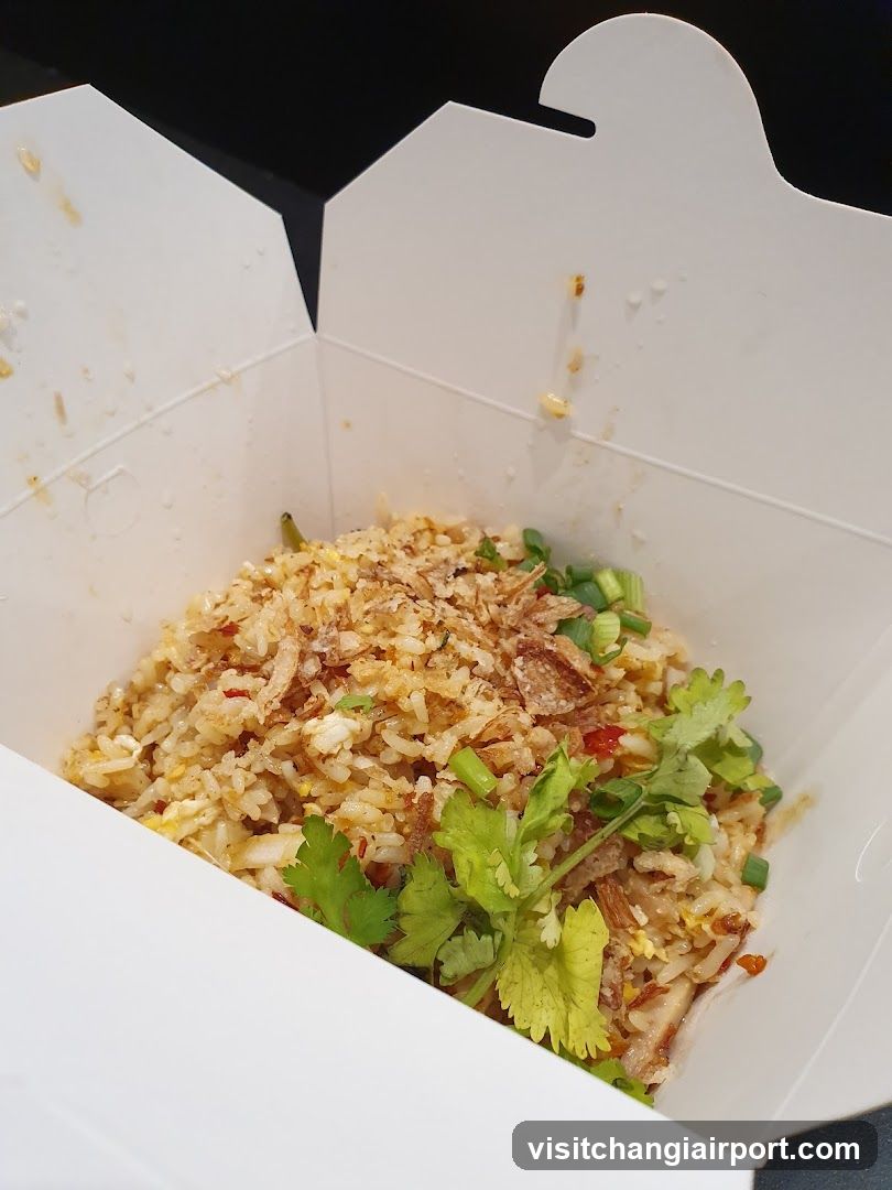 Fried Rice in Takeout Box