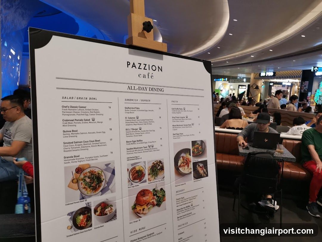 Pazzion Cafe Menu Board