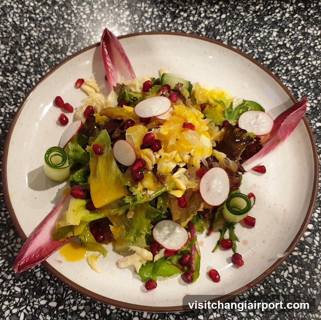 Salad with Radish and Pomegranate Seeds