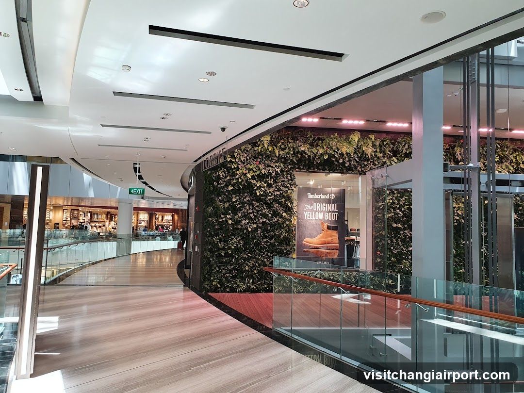 Mall Interior with Timberland Display