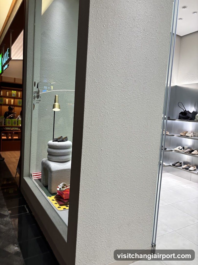 Store Interior View Through Window