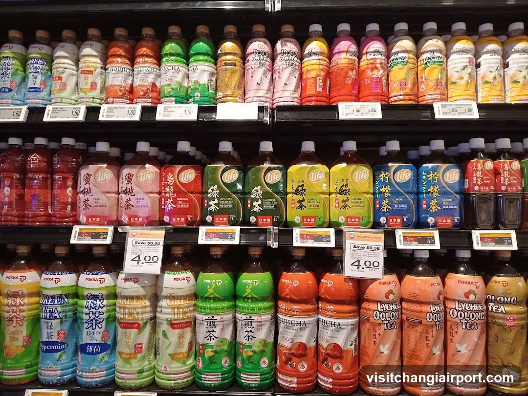 Bottled Tea and Juice Display