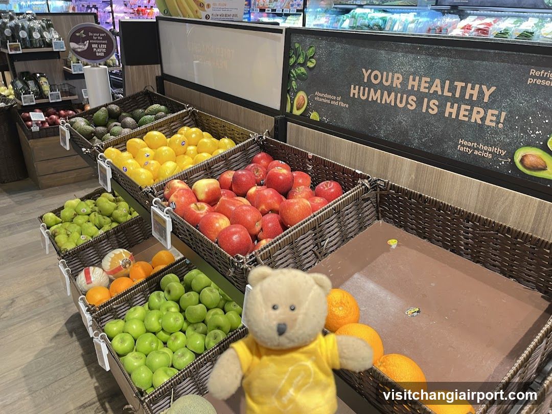Fresh Fruit Display with Hummus Ad