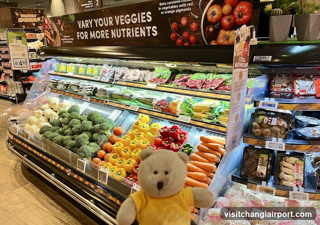 Grocery Store Produce Section with Teddy Bear Prop