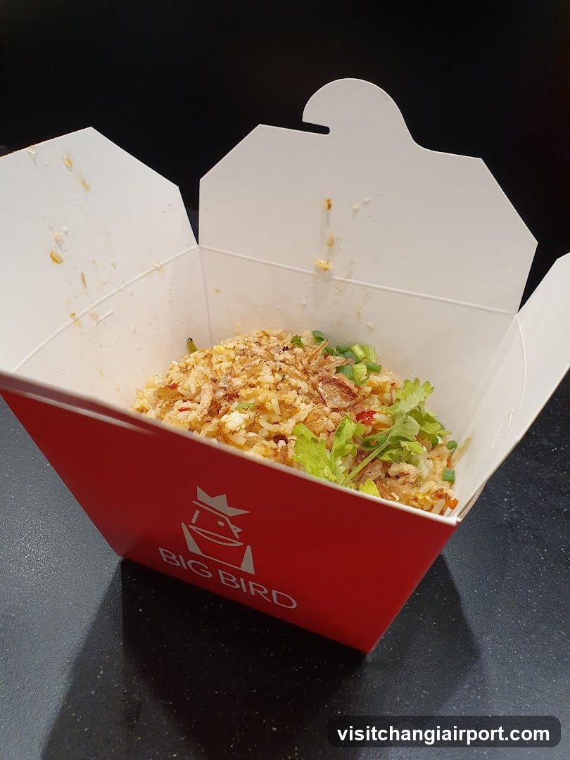 Fried Rice in Takeout Box