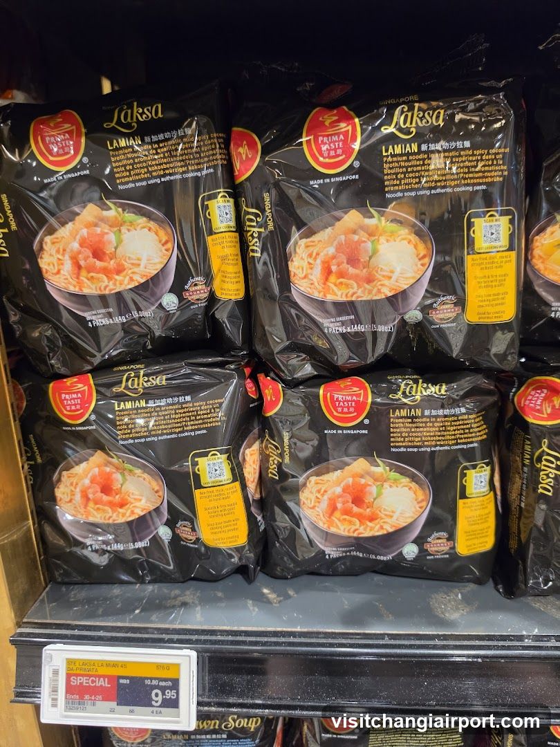 Laksa Noodle Packets on Shelf