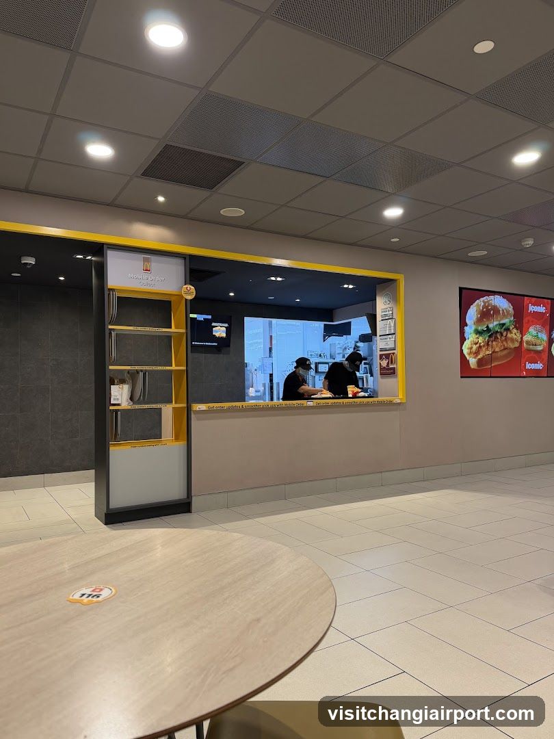 Fast Food Counter Interior