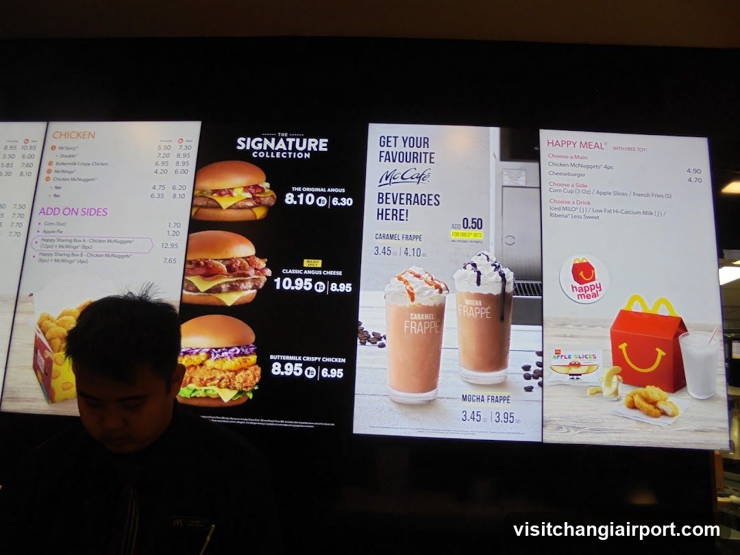 McDonald's Menu Board Display