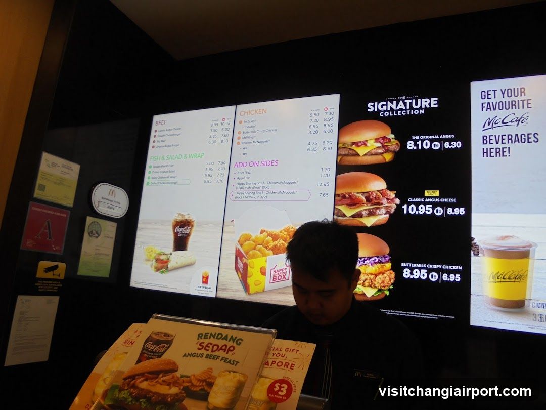 McDonald's Menu Board Display
