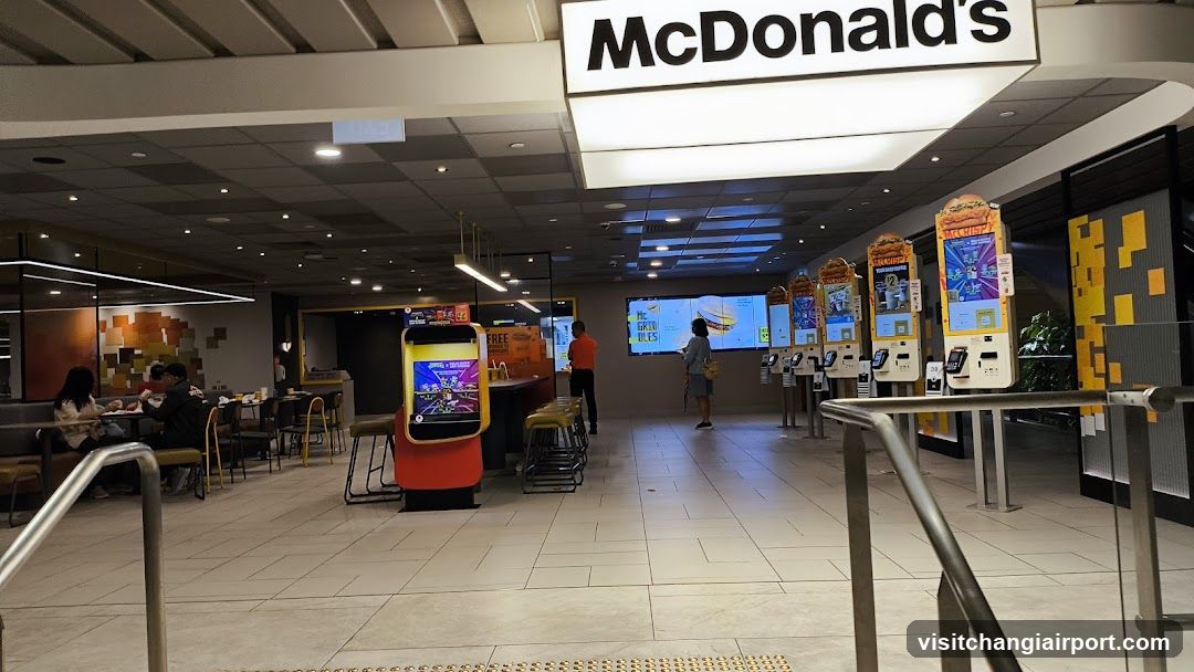 McDonald's Interior with Self-Ordering Kiosks