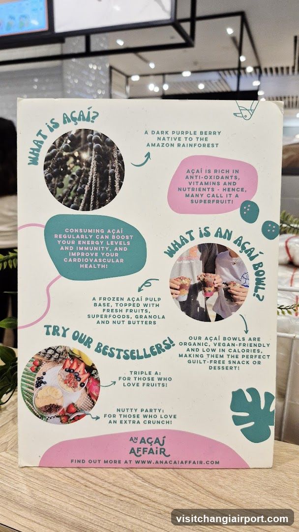 Açaí Affair Menu Board