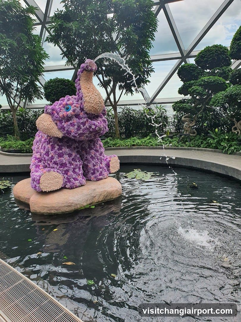 Flower Elephant Fountain
