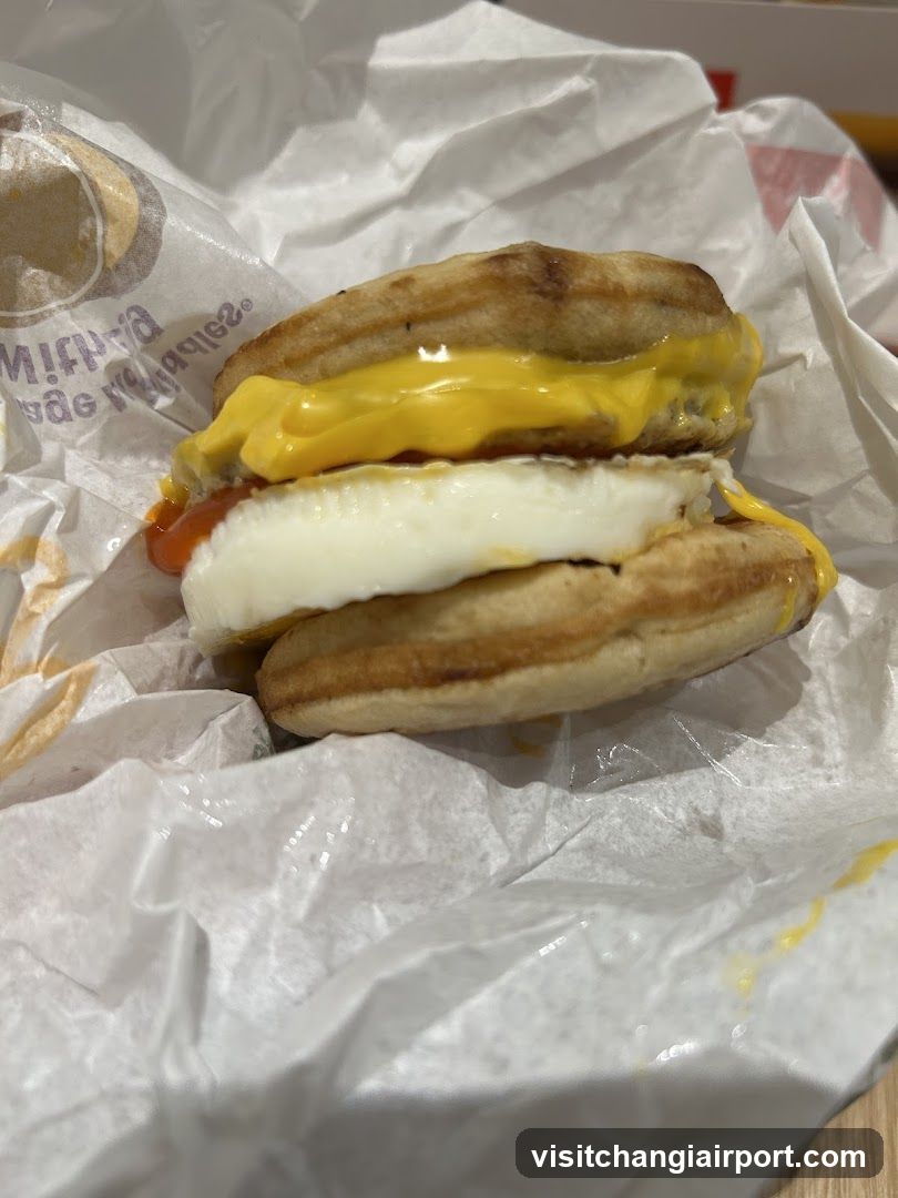 Breakfast Sandwich with Egg and Cheese