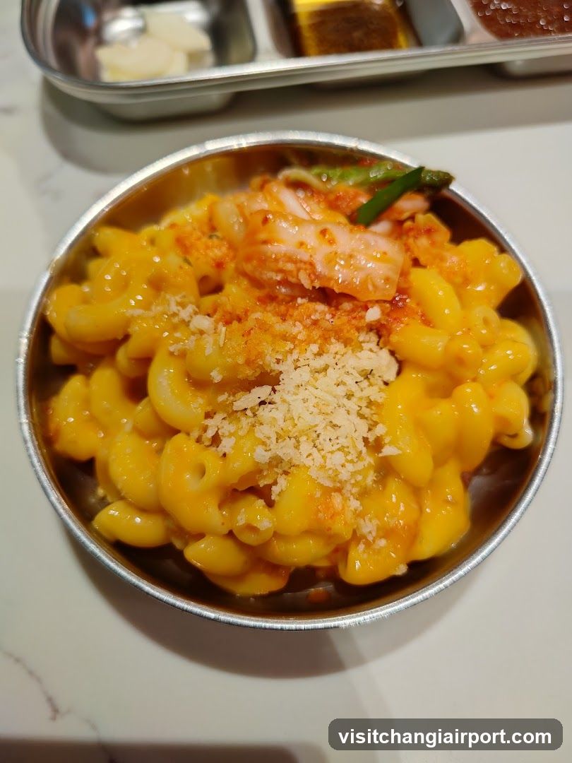 Macaroni and Cheese with Kimchi