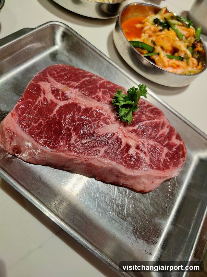 Raw Meat with Side Dish