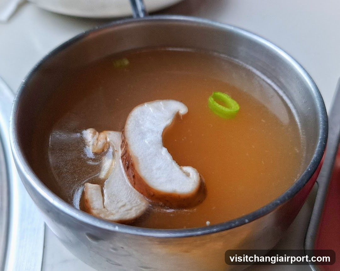 Mushroom Soup with Green Onion