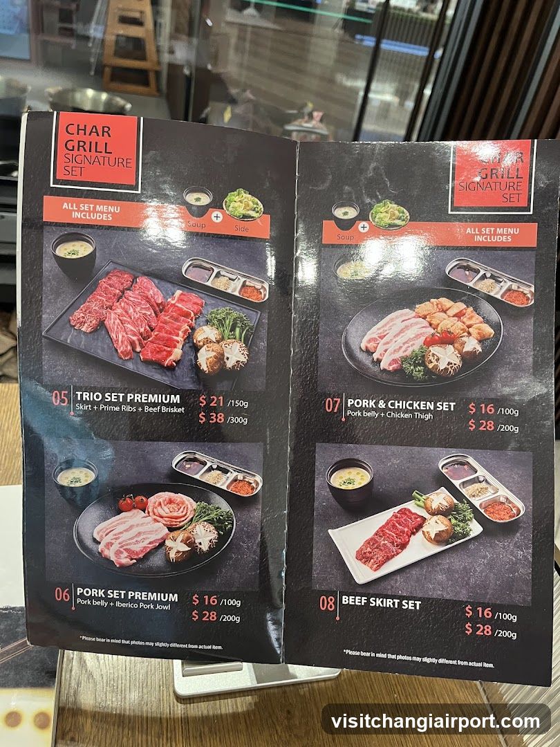 Char Grill Signature Set Menu